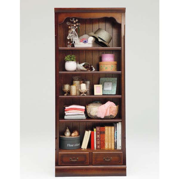 楽天市場】カリモク 本棚 書棚 コロニアル 書棚 幅744mm （オープン棚