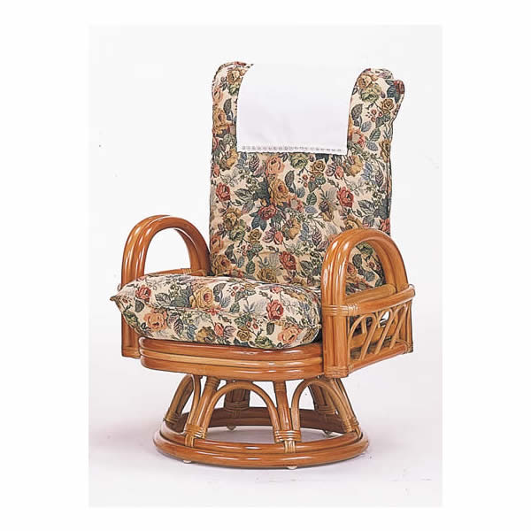 楽天市場】籐リクライニング回転座椅子 ハイタイプ【I-S-593