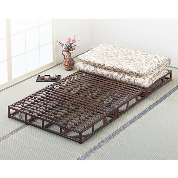 楽天市場】折り畳みベッド ラタンベッド すのこベッド/ Bed 籐すのこ