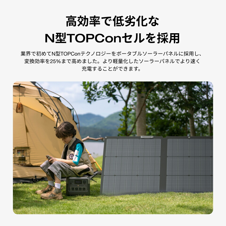 楽天市場】EcoFlow ソーラーパネル 160W片面Gen2 ソーラー充電器 太陽