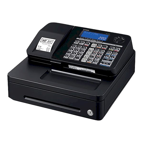 人気の黒スキャナー付1204設定無料TK-400飲食向カシオインボイスレジスター