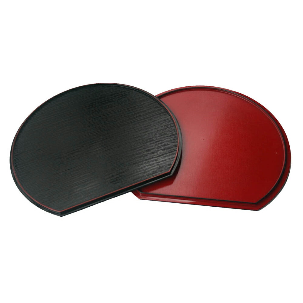 楽天市場】お盆 トレー 半月盆 半月膳【36cm】リバーシブル ランチョン