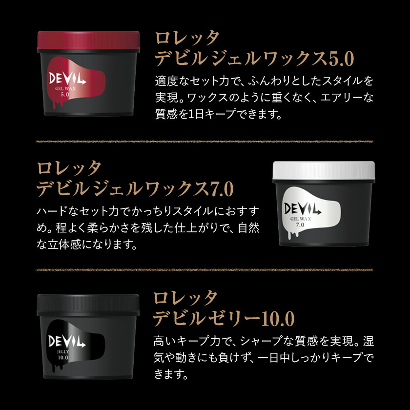 楽天市場】【ふるさと納税】ワックス ロレッタ デビル ジェル ワックス