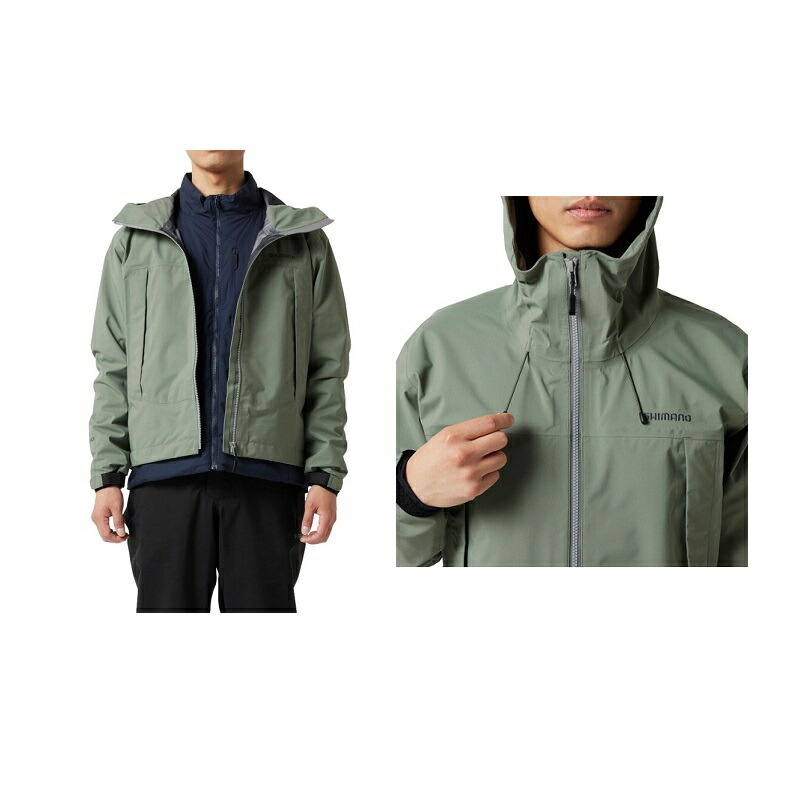 楽天市場】シマノ RA-025X ゴアテックス ショートレインジャケット L