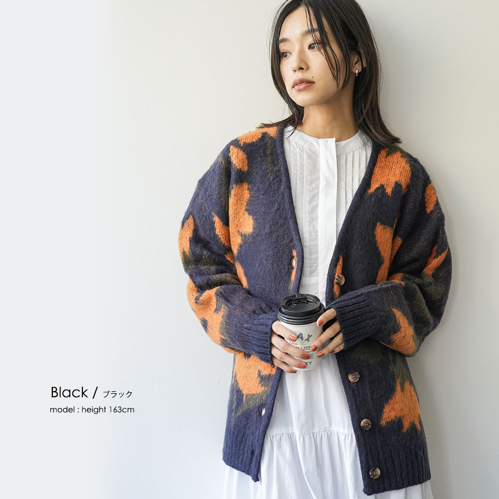 楽天市場】【25%OFFクーポン☆】レディース モヘア花柄ジャガード