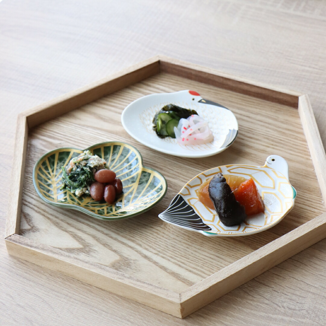 楽天市場】有田焼 幸楽窯 銘々皿 小皿 鶴 亀 鯛 縁起物 錦雪衣金羽根