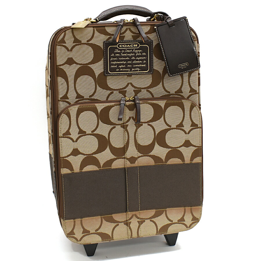 楽天市場】コーチ シグネチャー（スーツケース・キャリーバッグ
