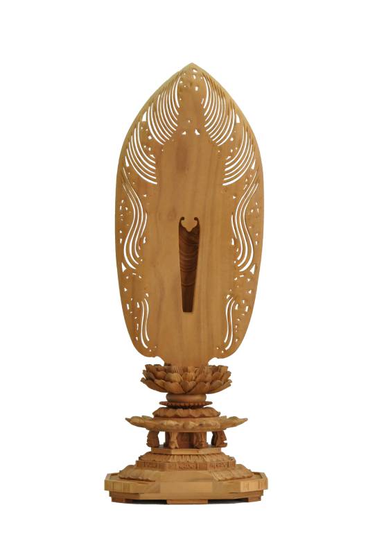 楽天市場】仏像 浄土宗 時宗 阿弥陀如来 立像 白檀材 八角台座 舟型