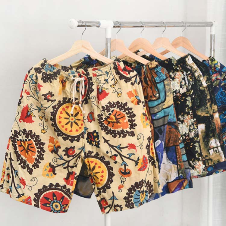 ジマーマン Zimmer mann 花柄リネンショートパンツ ベージュ 【公式通販】