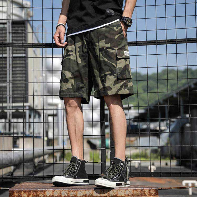 楽天市場】迷彩 ミリタリー パンツ ワークパンツ 5分丈 カモフラ柄