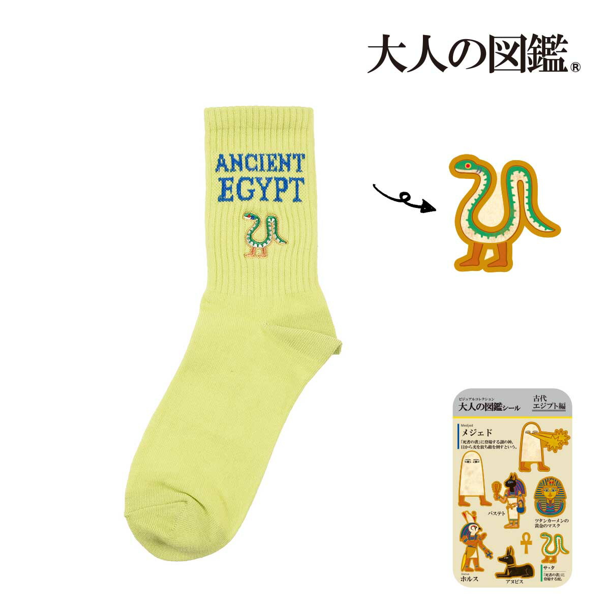 楽天市場】福助 【大人の図鑑】 靴下 古代エジプト編 無地 リブ ワン