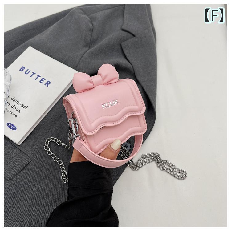 楽天市場】チェーンバック リボン ショルダーバッグ レディース 横長