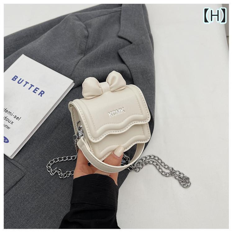 楽天市場】チェーンバック リボン ショルダーバッグ レディース 横長