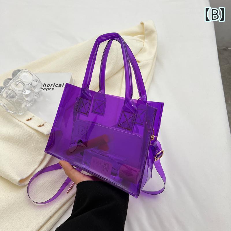 楽天市場】ショルダーバッグ 透明 クリア ハンドバッグ レディース