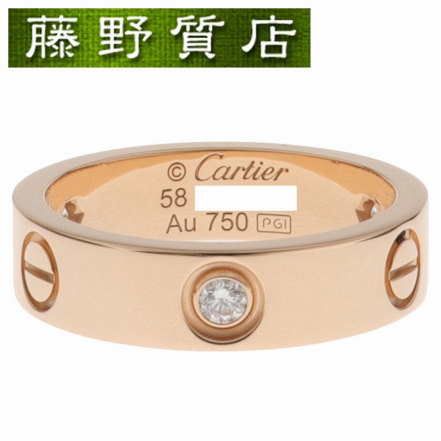 楽天市場】【美品】カルティエ CARTIER ラブリング LOVE ハーフ ダイヤ
