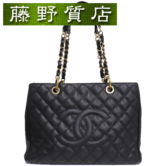 楽天市場】シャネル CHANEL GST チェーン トート バッグ 黒 ブラック