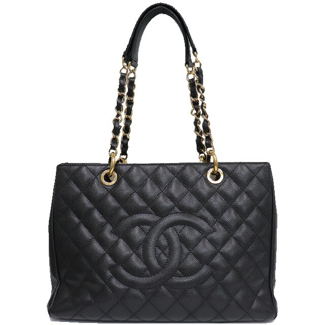楽天市場】シャネル CHANEL GST チェーン トート バッグ 黒 ブラック