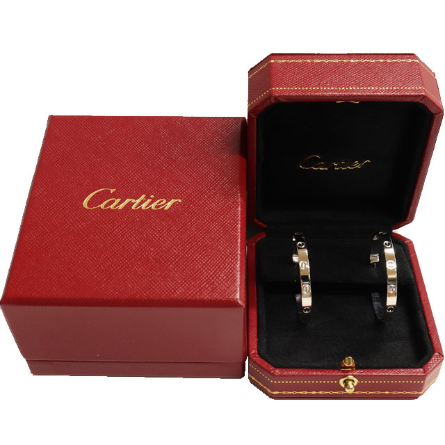 楽天市場】（新品仕上げ済）カルティエ CARTIER ラブ ピアス LOVE K18
