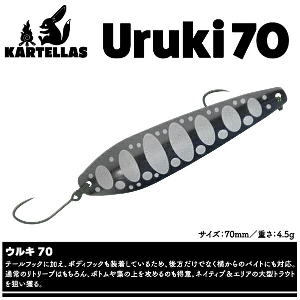 楽天市場】【ルアー】KARTELLAS カルテラスUruki 70 ウルキ 7070mm