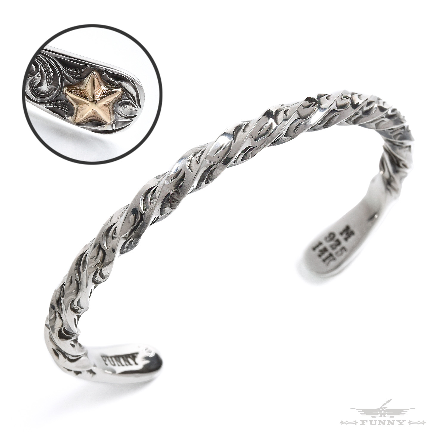 楽天市場】【FUNNY公式ストア】 ツイスト ブレスレット スターリング