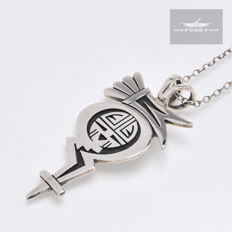 HOPI族 Gary & Elsie Yoyokie イーグル ペンダントトップ HOPI族 Gary