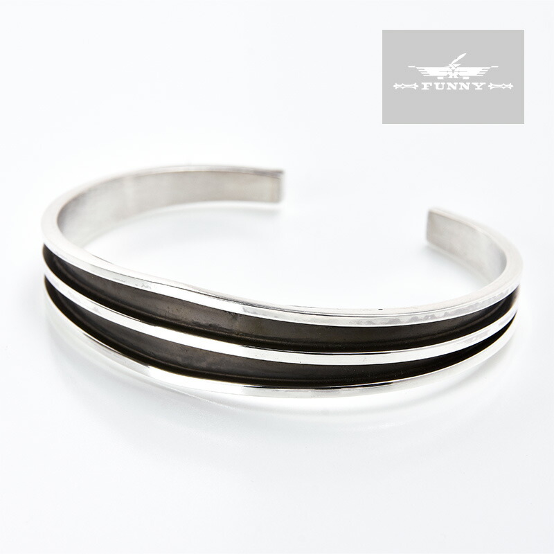 TOM HAWK 2ラインシルバーバングル ナバホ族 TOM HAWK 2ライン