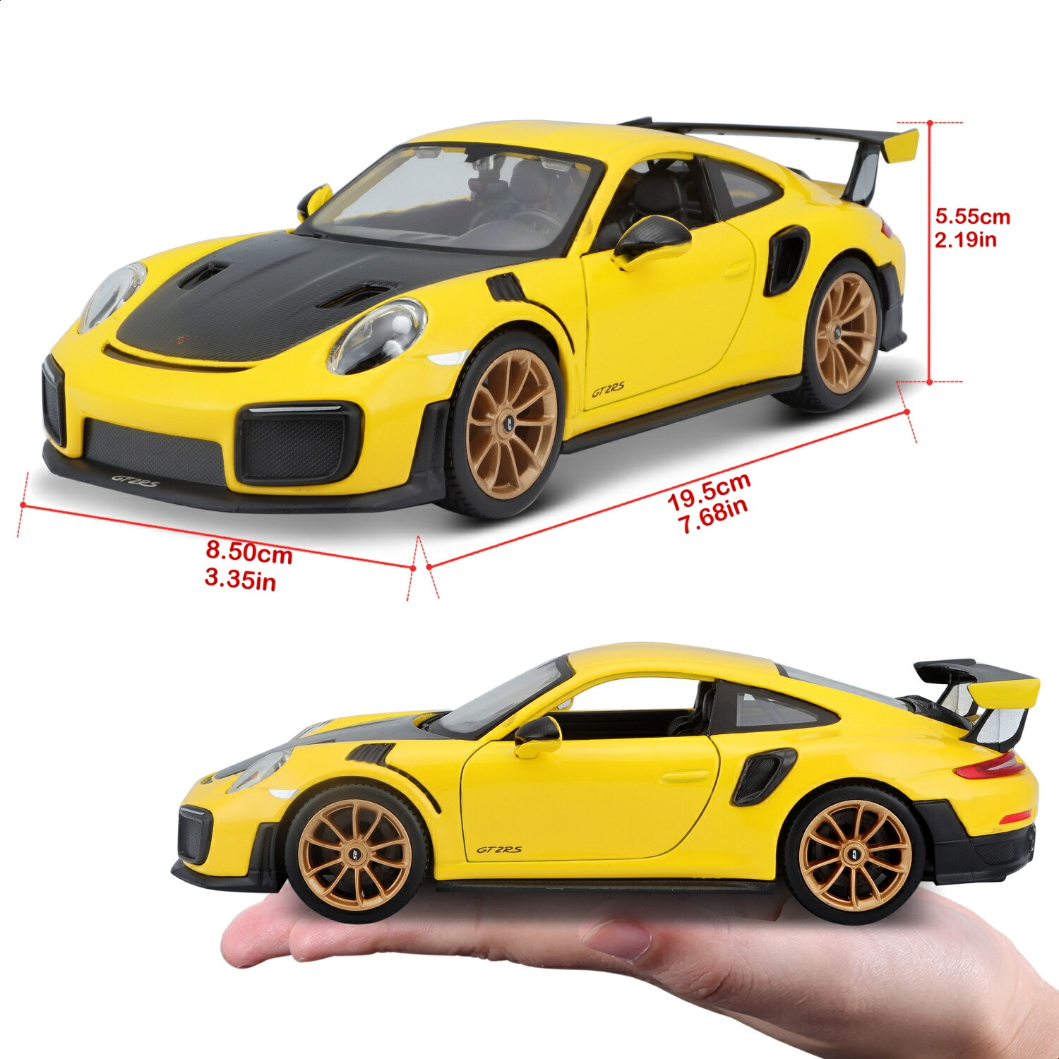 楽天市場】ミニカー 1/24 Maisto ポルシェ 911 GT2 RS イエロー