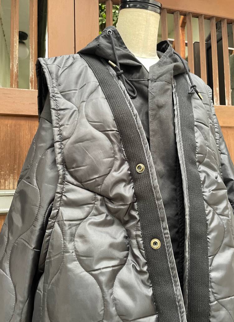 楽天市場】77circa 77サーカ circa make layered m-51 coat ブラック