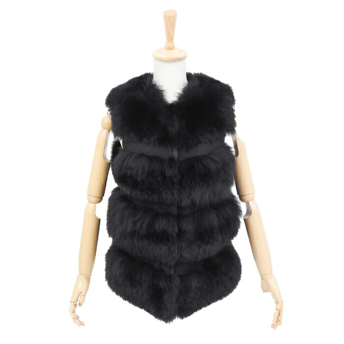 楽天市場】フォックス リアルファー ベスト ジレ 4段デザイン ハーフ