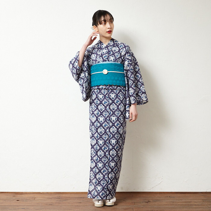 楽天市場】浴衣単品「 月見うさぎ 」公式 ふりふ 日本製 洗える ゆかた