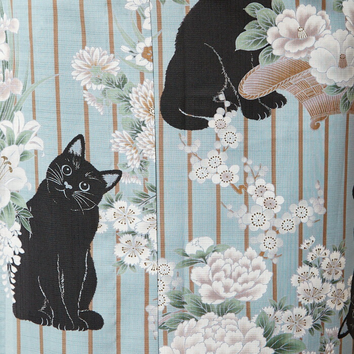 楽天市場】【ポイント2倍】浴衣単品「 花猫籠 」公式 ふりふ 日本製