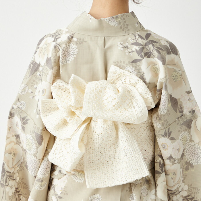 楽天市場】半巾帯「 コットンレース半巾帯 」公式 ふりふ 浴衣帯 半幅