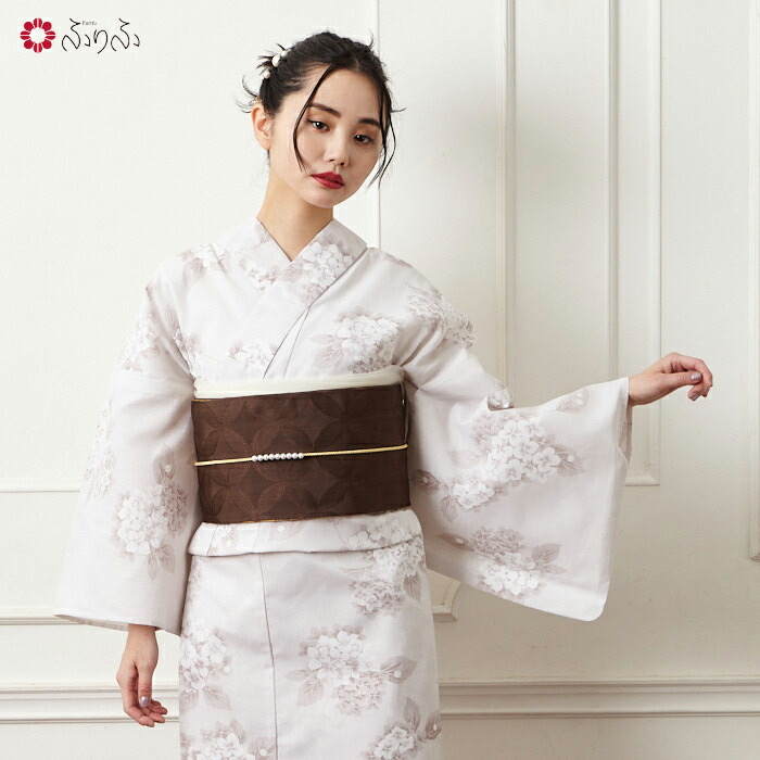 楽天市場】【セール60%オフ】浴衣単品「 NaturalFurifu あじさいパール