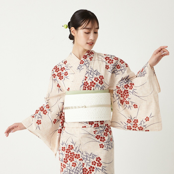 楽天市場】【セール40%オフ】浴衣単品「 撫子 」公式 ふりふ 浴衣