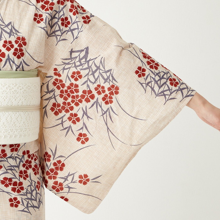 楽天市場】【セール40%オフ】浴衣単品「 撫子 」公式 ふりふ 浴衣