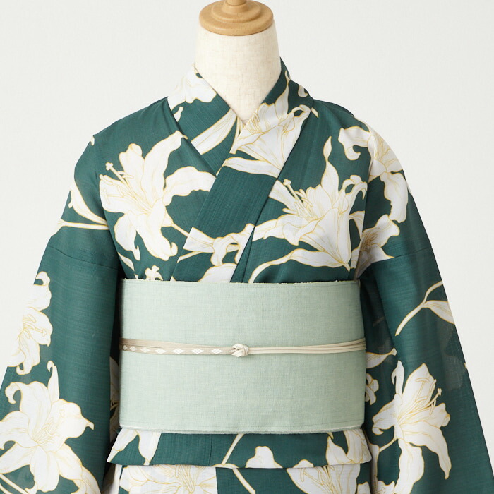 楽天市場】浴衣単品「 アウトラインリリー 」公式 ふりふ 浴衣 ふりふ