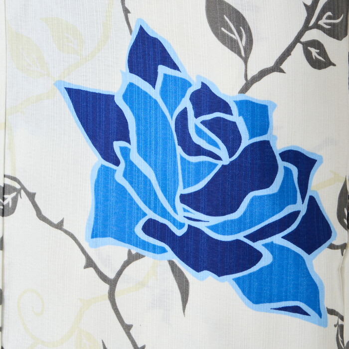 楽天市場】浴衣単品「 NaturalFurifu 青薔薇 」公式 ふりふ ゆかた