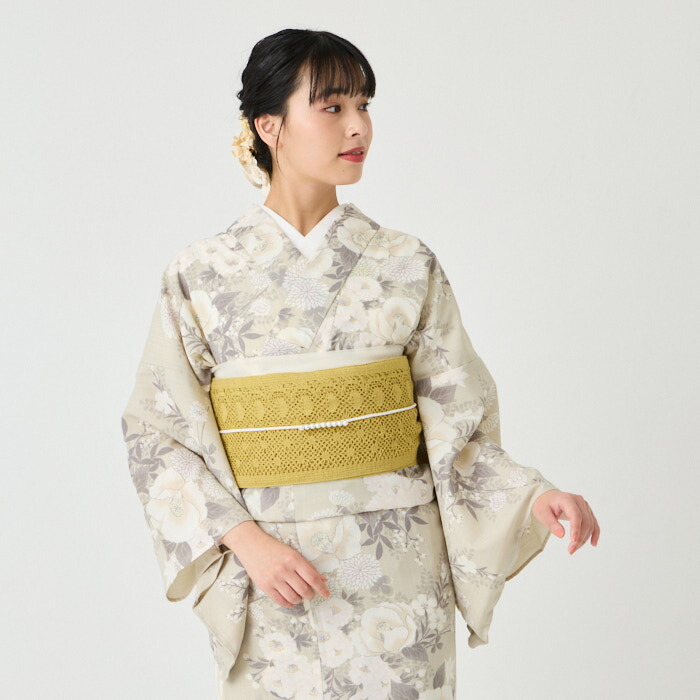 楽天市場】浴衣単品「 椿うさぎ 」公式 ふりふ 日本製 洗える ゆかた