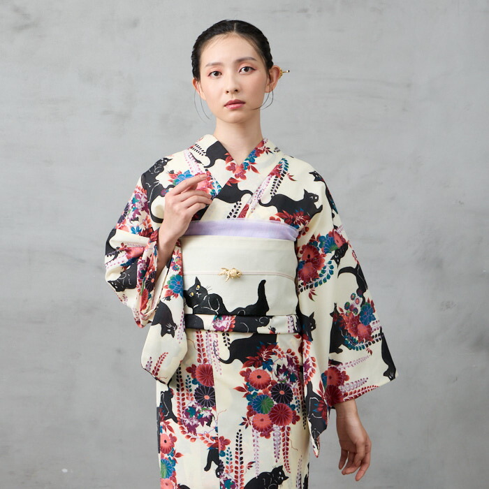 楽天市場】【ポイント2倍】浴衣単品「 夜空猫 」公式 ふりふ 日本製