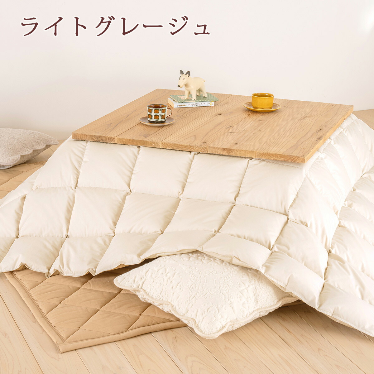 楽天市場】3/1限定☆11％OFFクーポン 羽毛こたつ掛布団 正方形 210