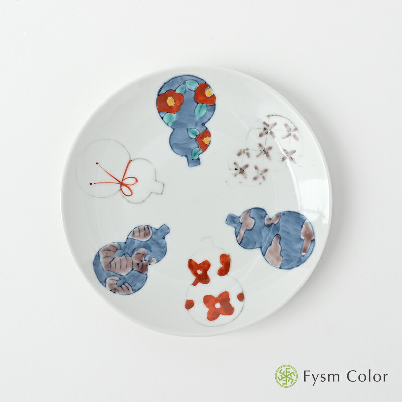 楽天市場】【伊万里鍋島焼】六瓢箪/むびょうたん【5寸丸皿】手描き