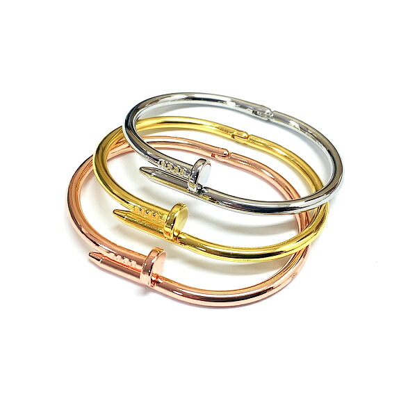 楽天市場】ブレスレット バンクル モダンアート 釘 くぎ クギ 3色展開