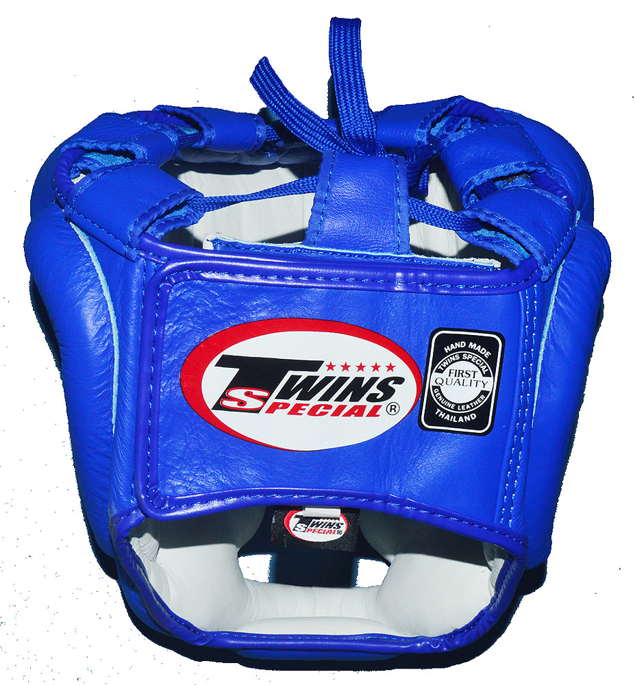 楽天市場】TWINSツインズ 本革製ヘッドギア S、M 青 / キッズサイズ