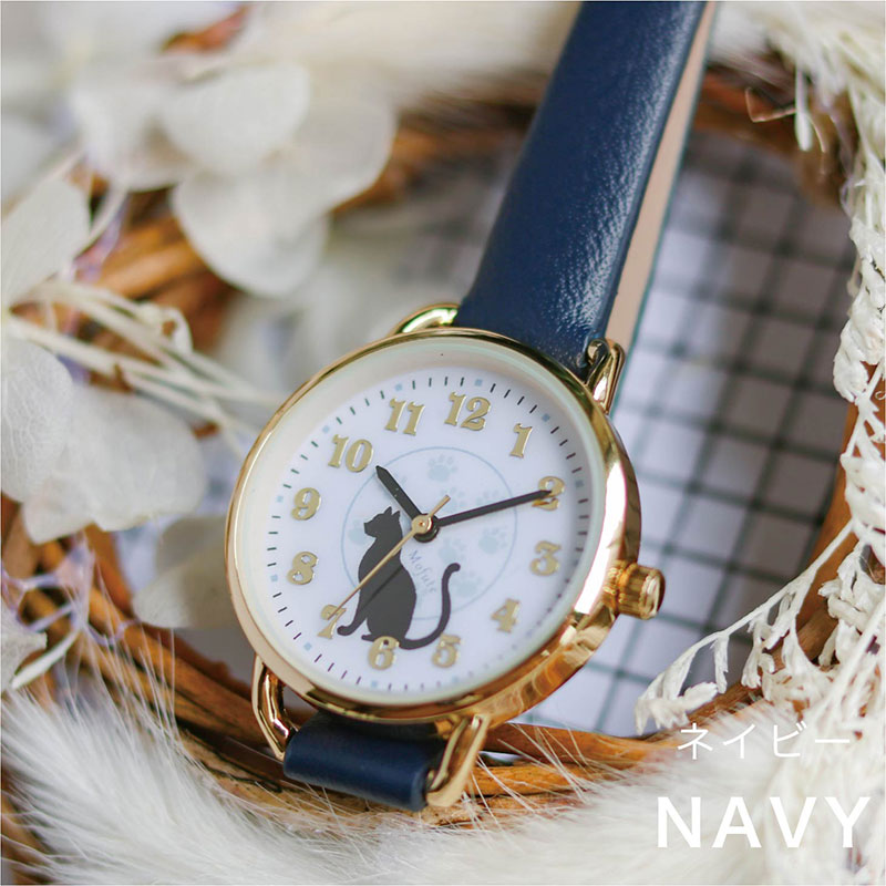 ピンクの猫です‼️Louis Lasserre 腕時計 ピンクの猫です‼️Louis