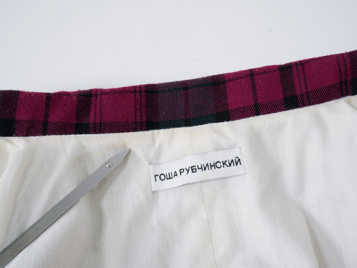 楽天市場】GOSHA RUBCHINSKIYゴーシャラブチンスキー CHECK JACKET