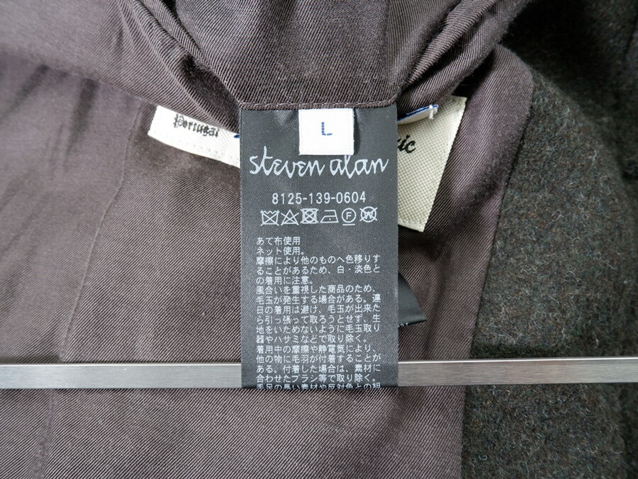 楽天市場】スティーブンアランSTEVEN ALAN 2020AW PRT TOP MELTON