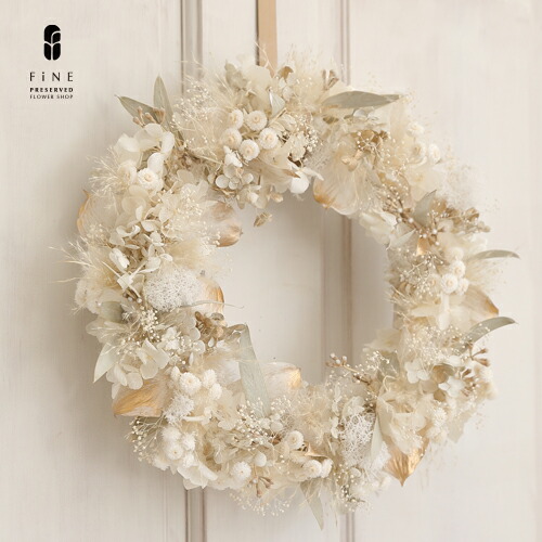 楽天市場】クリスマスリース ホワイトリース 特大 Lサイズ 玄関 飾り