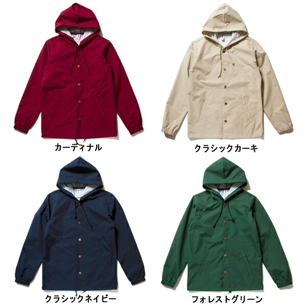 楽天市場】フード付きコーチジャケット【INDEPENDENT TRADING COMPANY