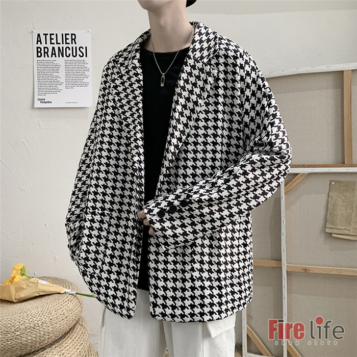 楽天市場】テーラードジャケット メンズ 千鳥格 格子縞 チェック柄