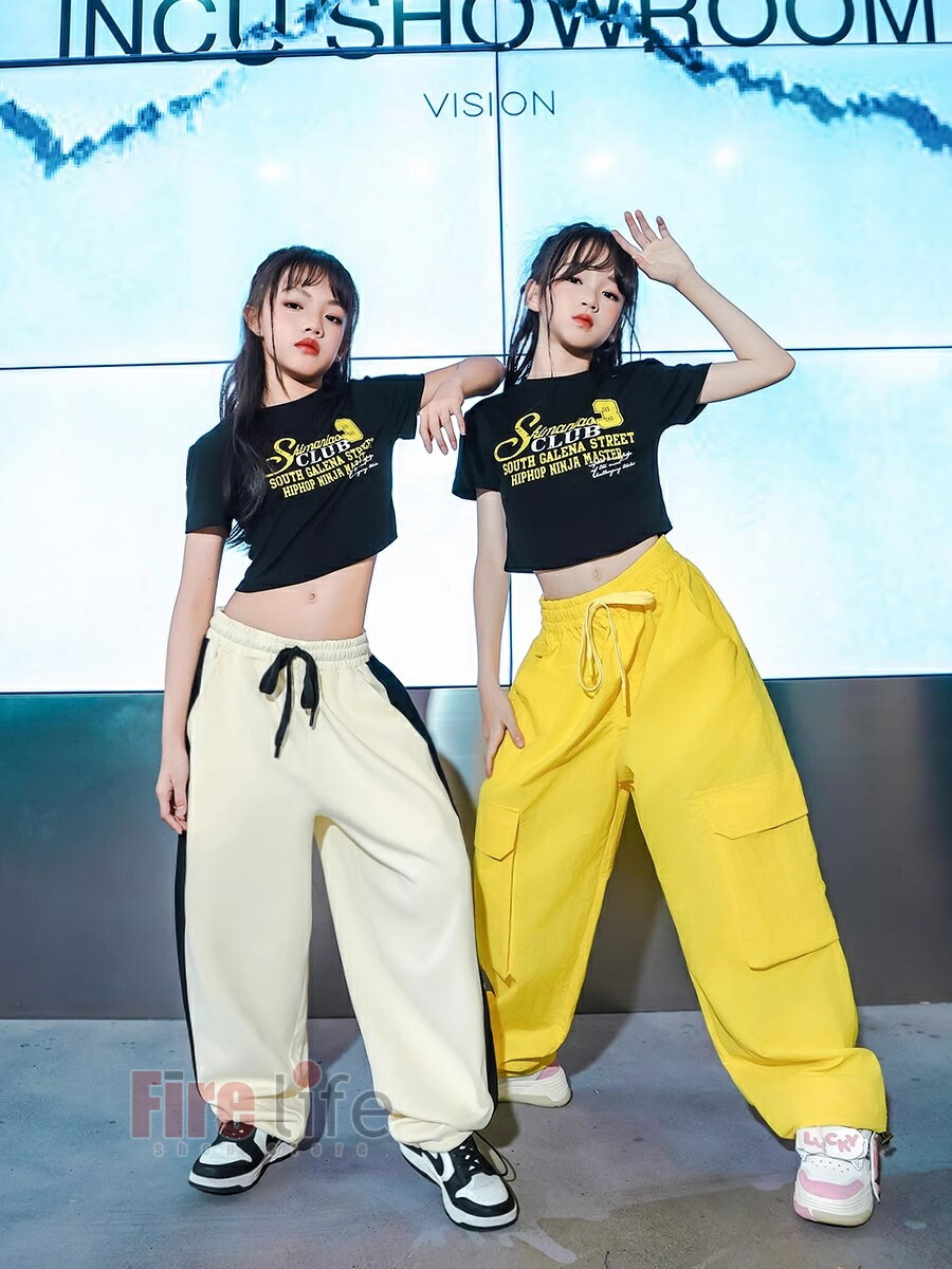 楽天市場】キッズダンス衣装 イエロー チアガール セットアップ 女の子